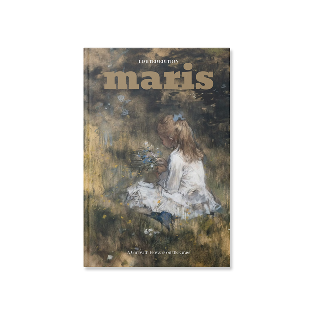 Maris — A Girl with Flowers on the Grass