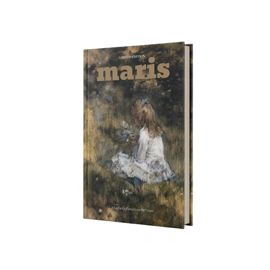 Maris — A Girl with Flowers on the Grass image 2